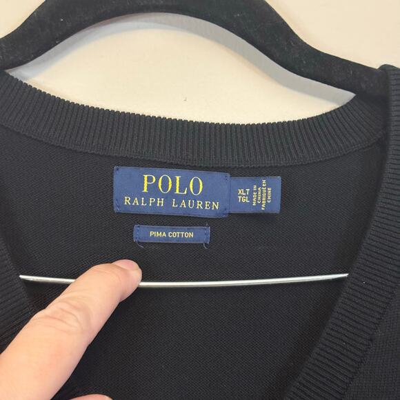 Polo Ralph Lauren Sweater Black XLT - Picture 4 of 5